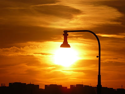 silhouette of post during golden hour thumbnail