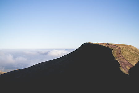 green mountain under clear sky thumbnail
