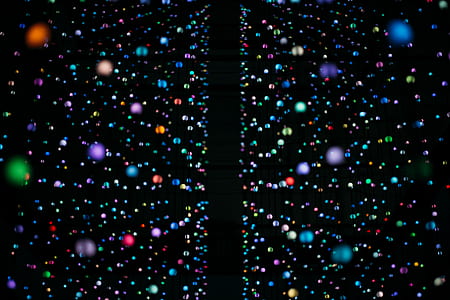 multicolored string lights during nighttime thumbnail