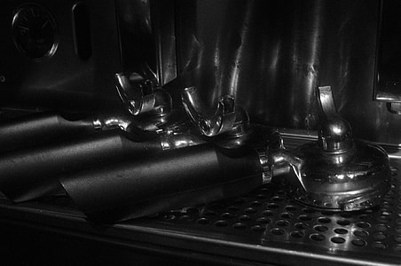grayscale photo of espresso parts thumbnail