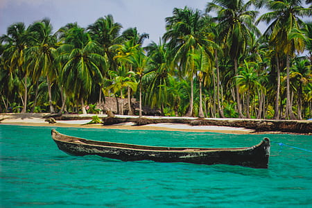 black sailing boat on body of water thumbnail