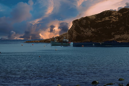 gray ship vessel on body of water thumbnail
