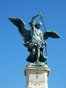 St. Michael statue during daytime thumbnail