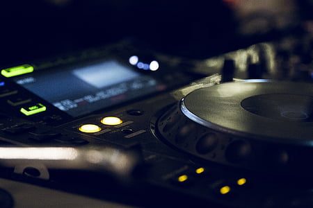 DJ mixer is turned on thumbnail