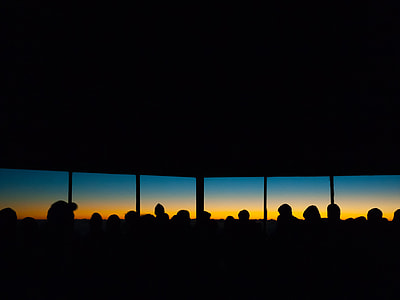 silhouette photography of mountain thumbnail