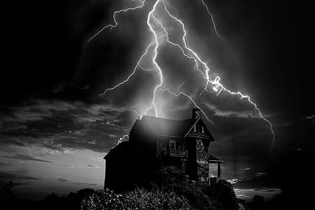 lightning striking house thumbnail