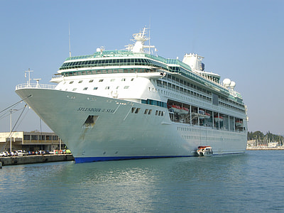 white cruise ship on body of water thumbnail