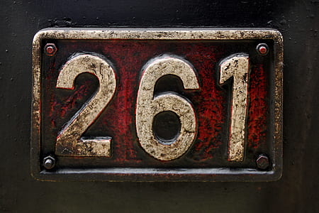 261 number plate thumbnail