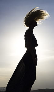 Woman Standing Waving Hair thumbnail