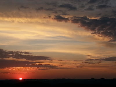 gray clouds during sunset thumbnail
