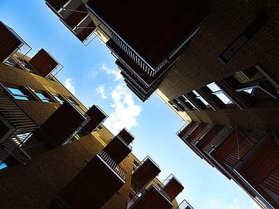 Worm's View Photography of Concrete Building thumbnail