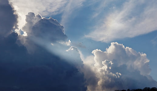 white and blue cloud sky thumbnail