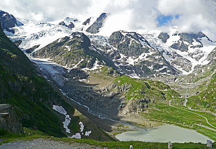 snow-capped mountains at daytime thumbnail