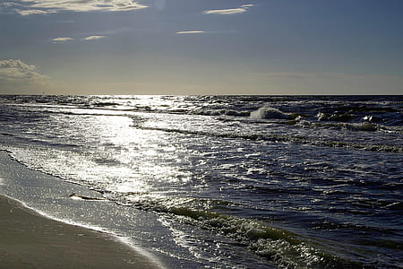 photography of sea waves and shore thumbnail