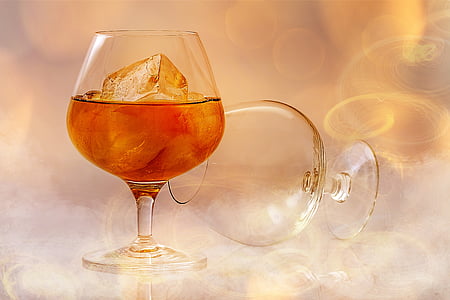 two beverage clear wine footed glasses thumbnail