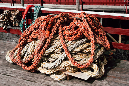 Ropes in Nusfjord fishing village, Lofoten thumbnail