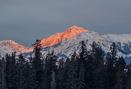 landscape photography of mountain covered with snow thumbnail