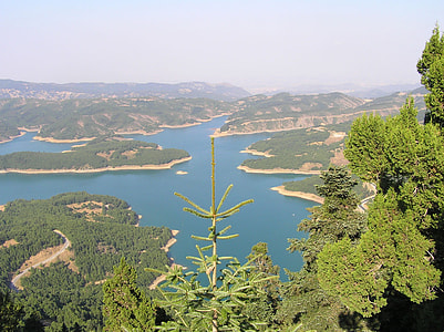 Plastiras' Lake, near the city in Karditsa, Greece thumbnail