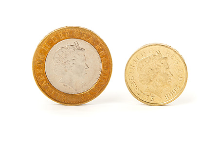 two round gold-colored coins thumbnail