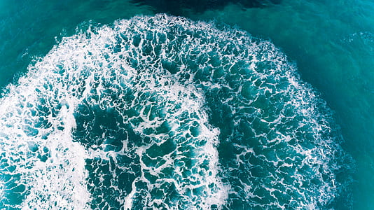 blue sea with foam thumbnail
