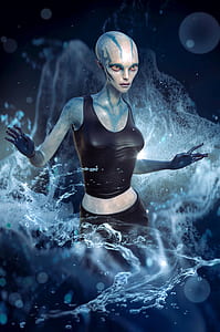 female character in black tank top thumbnail