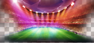 World Cup background, football stadium PNG clipart