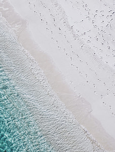 aerial photography of seashore thumbnail
