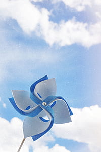 white and blue wind vane thumbnail