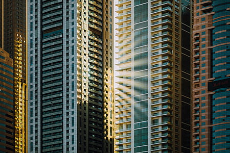 Aerial Photography of Glass Curtain Buildings thumbnail