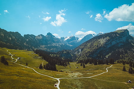 black and gray mountain at daytime thumbnail