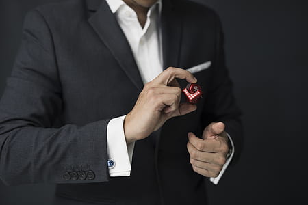Man Holding Red Cube thumbnail