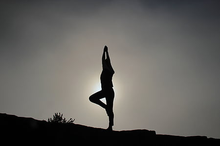 person's silhouette on mountain thumbnail