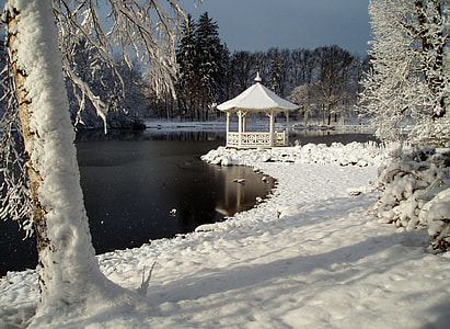 gazebo beside body of water thumbnail