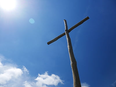 low angle photography of cross thumbnail