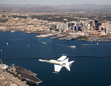 F-18 over San Diego, California thumbnail