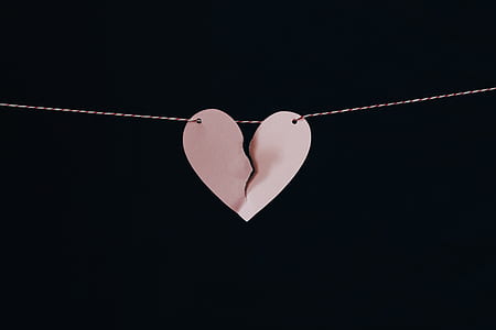 hanging broken heart decor thumbnail
