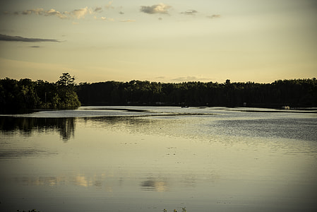Dusk over Day Lake at Chequamegon National Forest, Wisconsin thumbnail