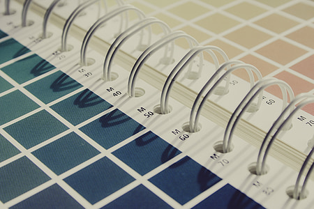 blue and white spiral notebook binder thumbnail