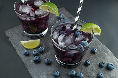 two blueberry cocktails thumbnail