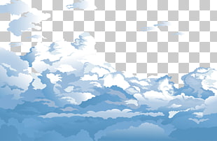 Sky Cloud Euclidean Blue, Blue sky and white clouds , animated clouds PNG clipart