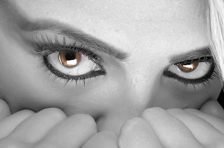 selective color photography of woman eye thumbnail