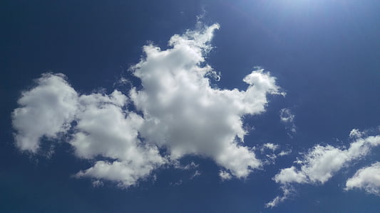 low angle photo of white clouds thumbnail
