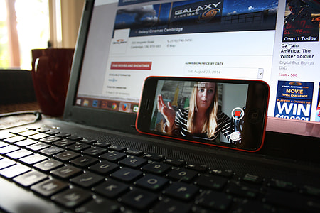 turned on laptop and phone thumbnail