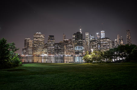 city buildings during night time thumbnail
