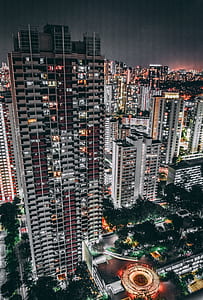 top view photography of building during nighttime thumbnail
