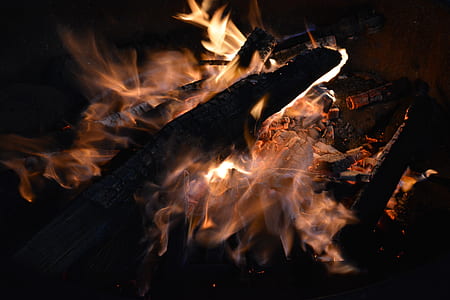 photo of bonfire at night thumbnail