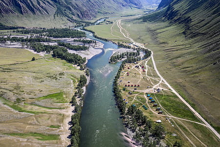 Aerial Photography of River thumbnail