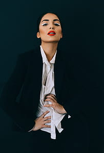 woman wearing black blazer thumbnail