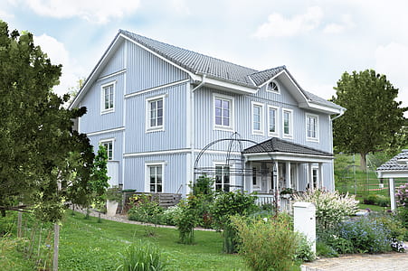 2-storey house surrounded by plants and trees thumbnail