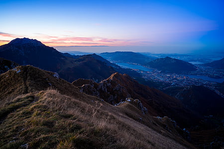 aerial photography of mountain at daytime thumbnail